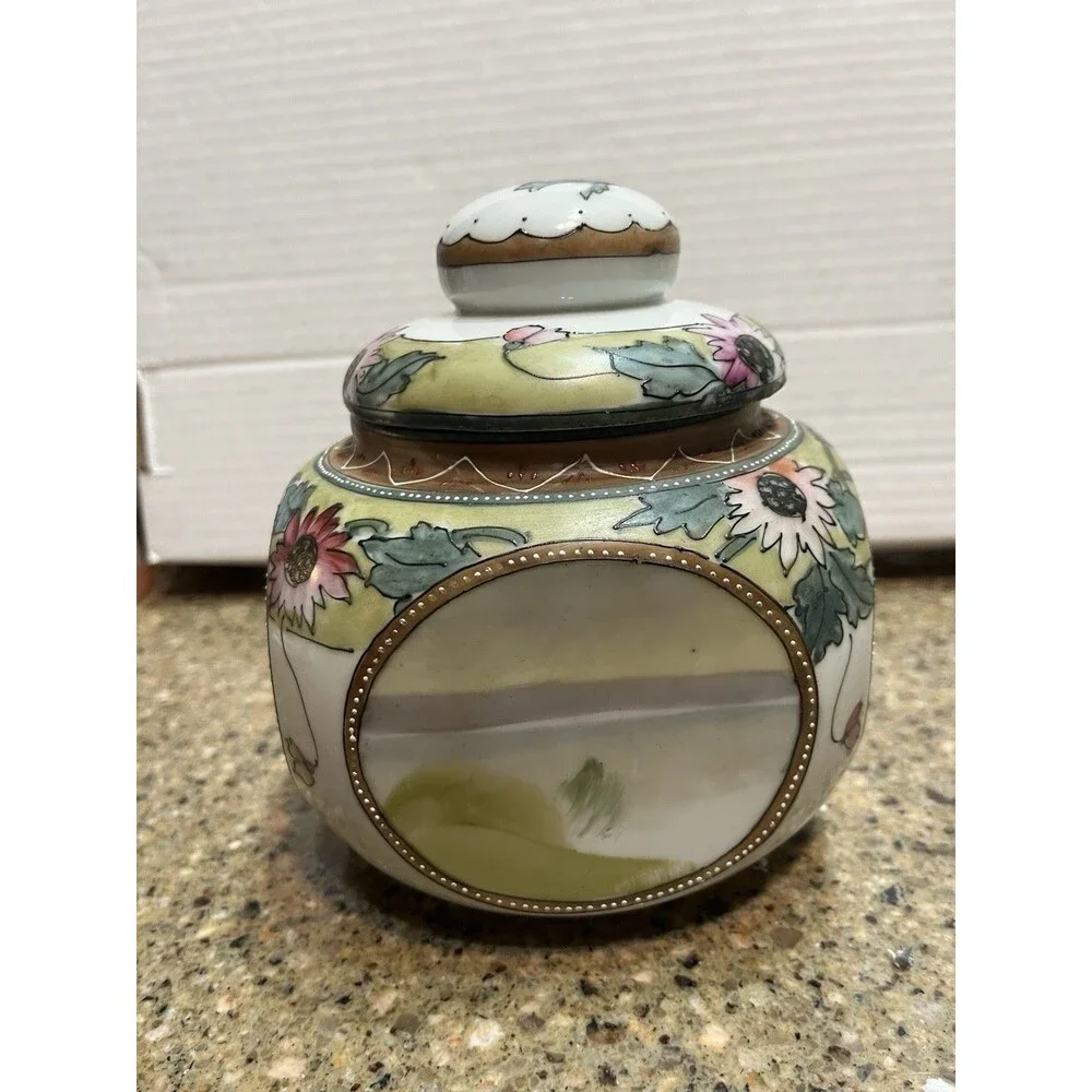 RARE Antique Nippon Tobacco Jar